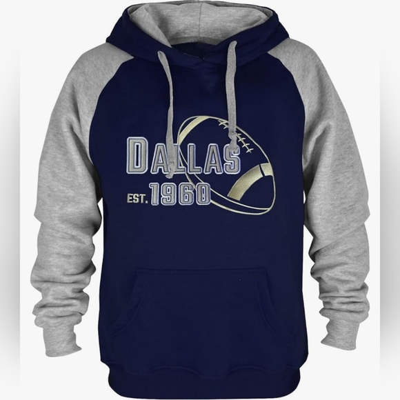 Other - NWT Unisex Dallas Football 1960 Navy and Gray Hoodie